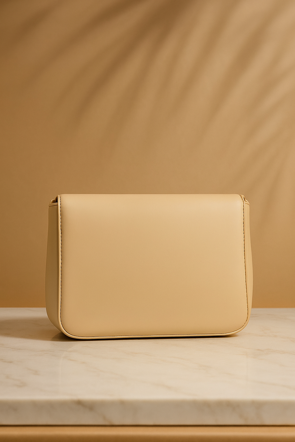 ZaaliQa Elegant Beige Women’s Sling Bag with Flap Closure | Premium PU Leather Crossbody & Shoulder Bag for Daily & Party Wear - Image 4